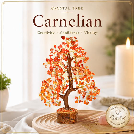 Carnelian Crystal Tree for Confidence, Energy & Success
