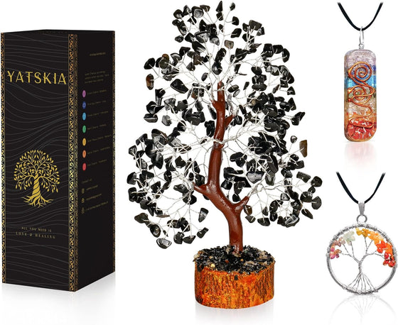 Black Tourmaline Crystal Tree - Protection