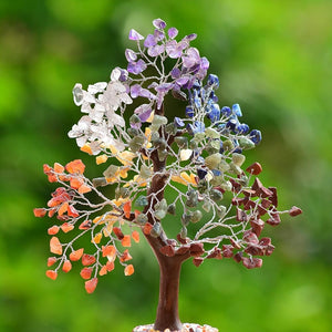 Seven Chakra Tree Crystals and Healing Stones Gifts for Spiritual
