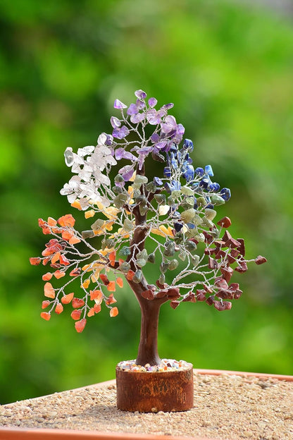 Seven Chakra Tree Crystals and Healing Stones Gifts for Spiritual