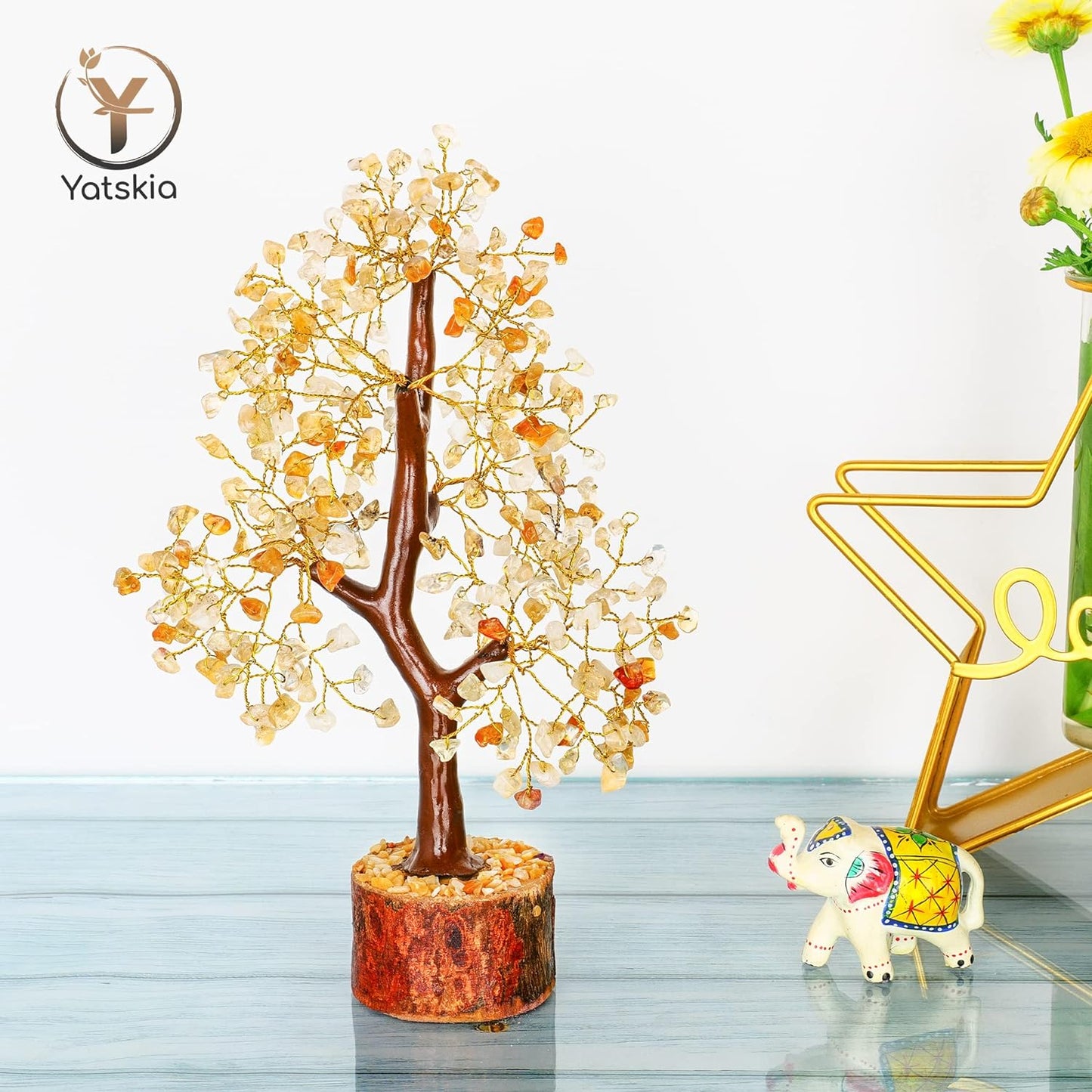 Citrine Crystal Tree - Birthday Gifts For Her - Crystals for Positivity