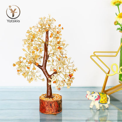 Citrine Gemstone Tree - 10-12" Healing Crystals Positivity Home Decor