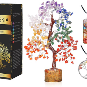 Seven Chakra Gemstone Tree 10-12