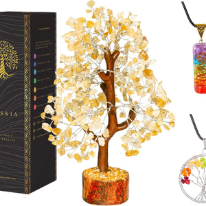 Citrine Crystal Tree Crystal Decor Home Office Decor  Good Luck Gifts