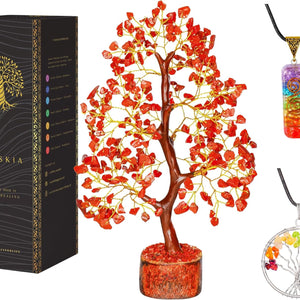 Red Jasper Crystal Tree - Office Gifts For Women