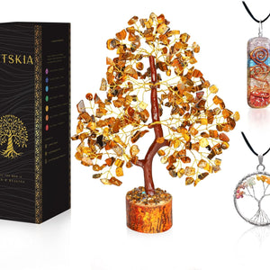 Tiger Eye Gemstone Tree - 10-12