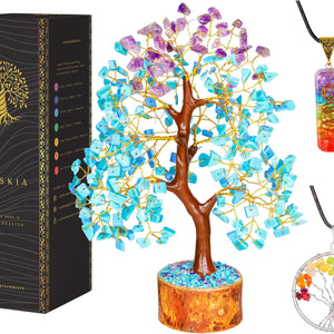 Turquoise and Amethyst Tree 10-12