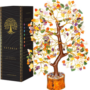 Mix Chakra Gemstone Healing Crystals Tree For Postive Energy