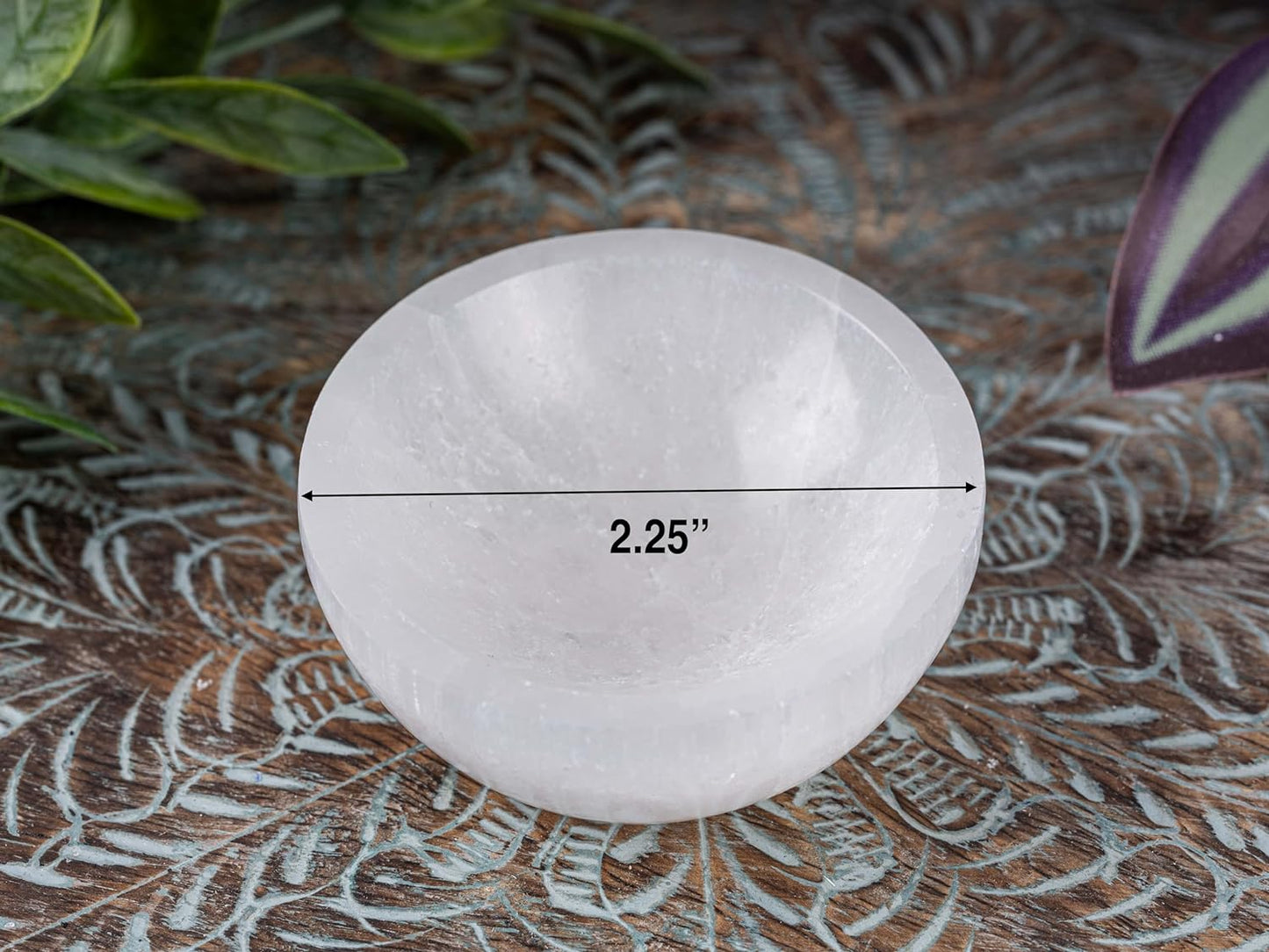 Selenite Bowl for Cleansing and Charging Crystals, Natural White Selenite Crystal Bowl for Home Decor