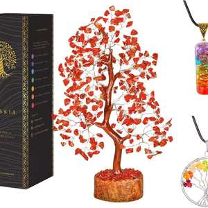 Red Jasper Gemstone Tree - Boost Courage and Stability