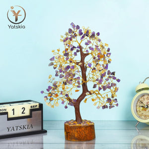 Citrine and Amethyst Tree 10-12