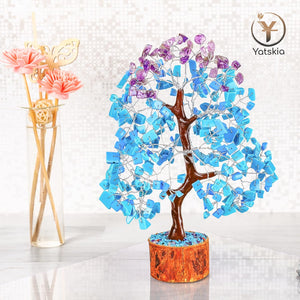 Turquoise and Amethyst Tree Healing Crystals  Healing Positive Energy