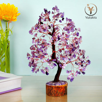 Amethyst Crystals Tree - Money Tree - Healing Crystals for  Home Decor