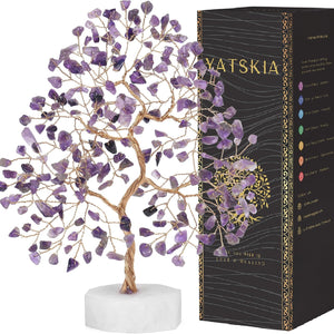 Amethyst Gemstone Tree Spiritual Growth, Healing, Clarity Crystal Tree