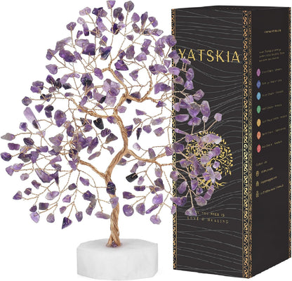 Amethyst Gemstone Tree Spiritual Growth, Healing, Clarity Crystal Tree