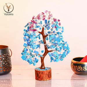 Turquoise and Amethyst Tree Healing Crystals  Healing Positive Energy