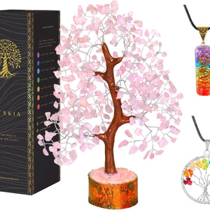 Rose Quartz Gemstone Tree 10-12