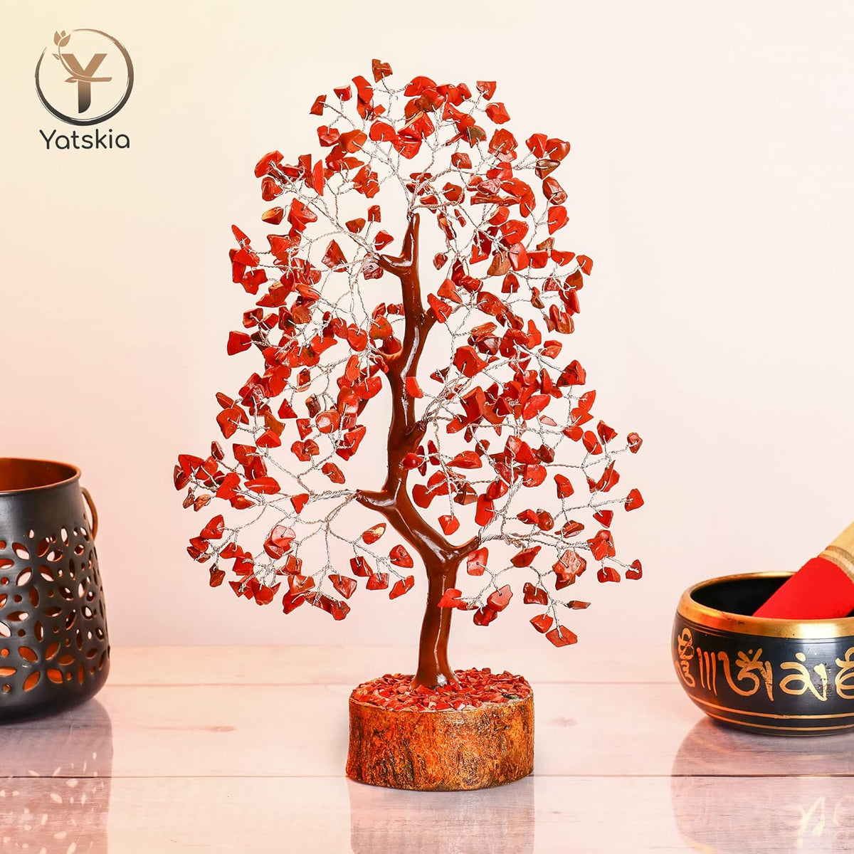 Red Jasper Crystal Tree | Housewarming Gift for Her