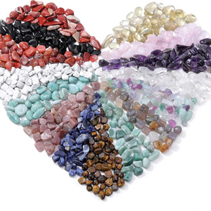 15 Healing Crystals and Stones Set - Tumbled and Polished Chakra Stone