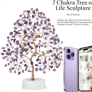 Amethyst Gemstone Tree Spiritual Growth, Healing, Clarity Crystal Tree