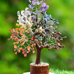 Seven Chakra Tree Crystals and Healing Stones Gifts for Spiritual