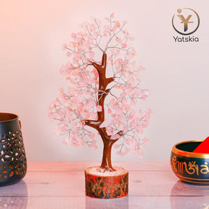 Rose Quartz Gemstone Tree 10-12