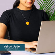 Yellow Aventurine Crystal Pendant For Women