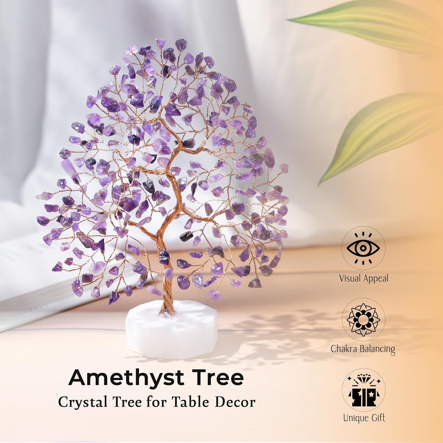 Amethyst Gemstone Tree Spiritual Growth, Healing, Clarity Crystal Tree