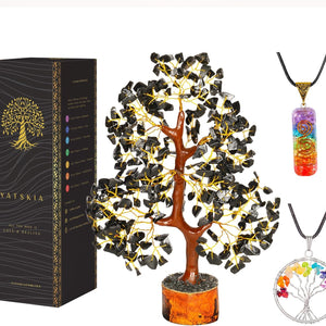 Black Tourmaline Crystal Tree - Chakra Tree - Housewarming Gift for Women