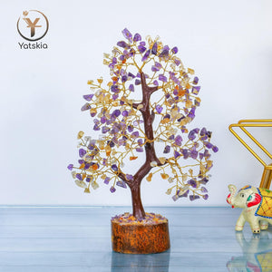 Citrine and Amethyst Tree 10-12