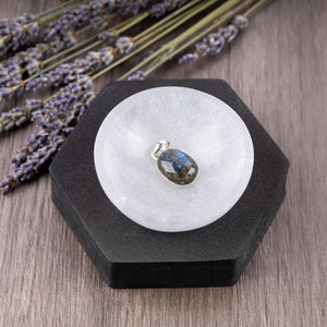 Selenite Crystal Bowl For Cleansing and Charging Crystals