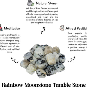 Tumbled Moonstone Crystal | Moonstone Healing Crystal (500Gm)