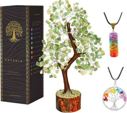 Green Jade Gemstone Tree - Womens Birthday Gifts Unique