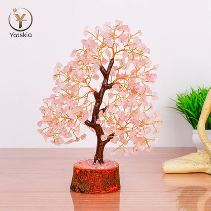 Rose Quartz Crystal Tree Healing Crystals for Love Harmony Home Decor