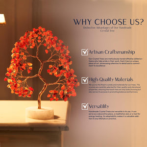 Carnelian Gemstone Tree - Boost Energy and Confidence