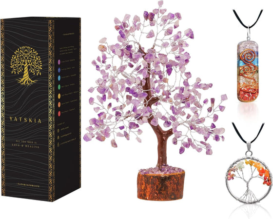 Amethyst Money Tree for Housewarming Gifts | GemGlow