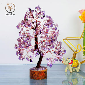 Amethyst Crystals Tree - Healing Crystals for  Home Decor