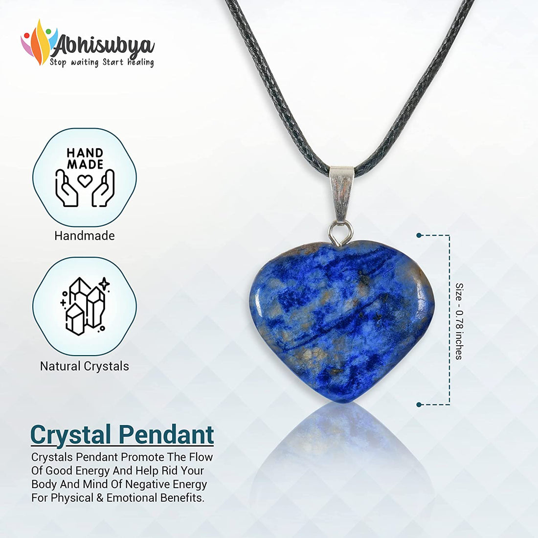 Lapis Lazuli Crystal Pendant For Women