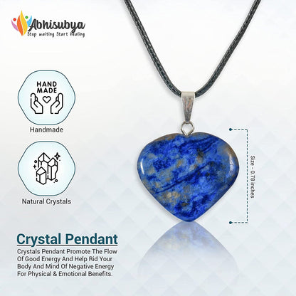 Lapis Lazuli Crystal Pendant For Women