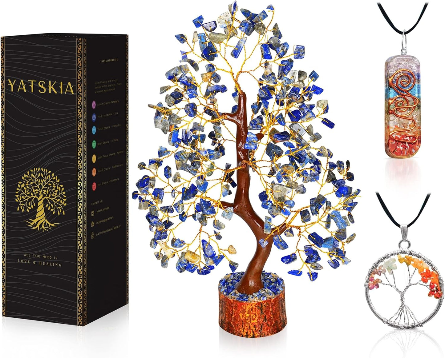 Lapis Lazuli Crystal Tree - Friend Birthday Gifts for Women