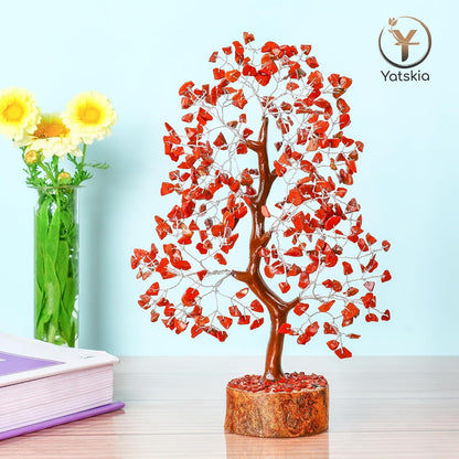 Red Jasper Gemstone Tree 10-12" Natural Healing Crystals for Home Decor