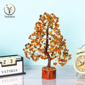 Tiger Eye Gemstone Tree - 10-12