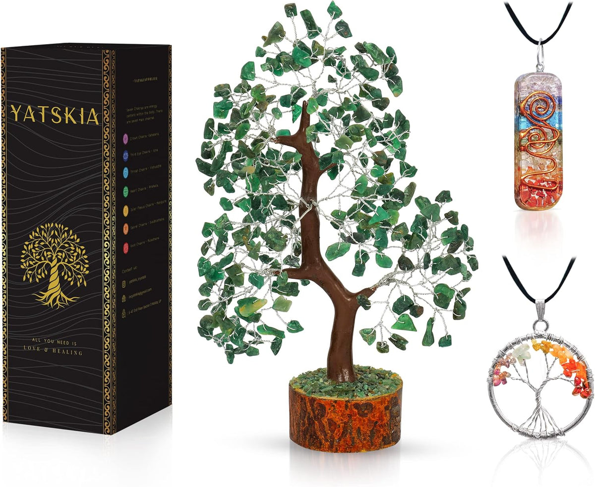 Green Aventurine Gemstone Tree | Gift for Mom