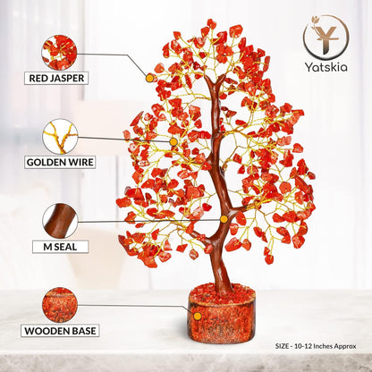 Red Jasper Crystal Tree - Office Gifts For Women