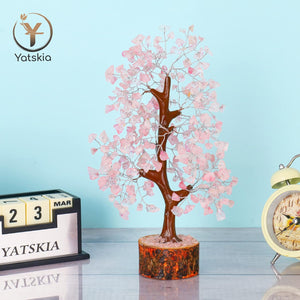 Rose Quartz Gemstone Tree 10-12