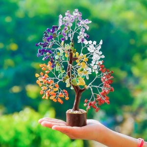 Seven Chakra Tree Crystals and Healing Stones Gifts for Spiritual
