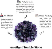 Amethyst Healing Tumbled Stone - Boost Energy and Inner Peace