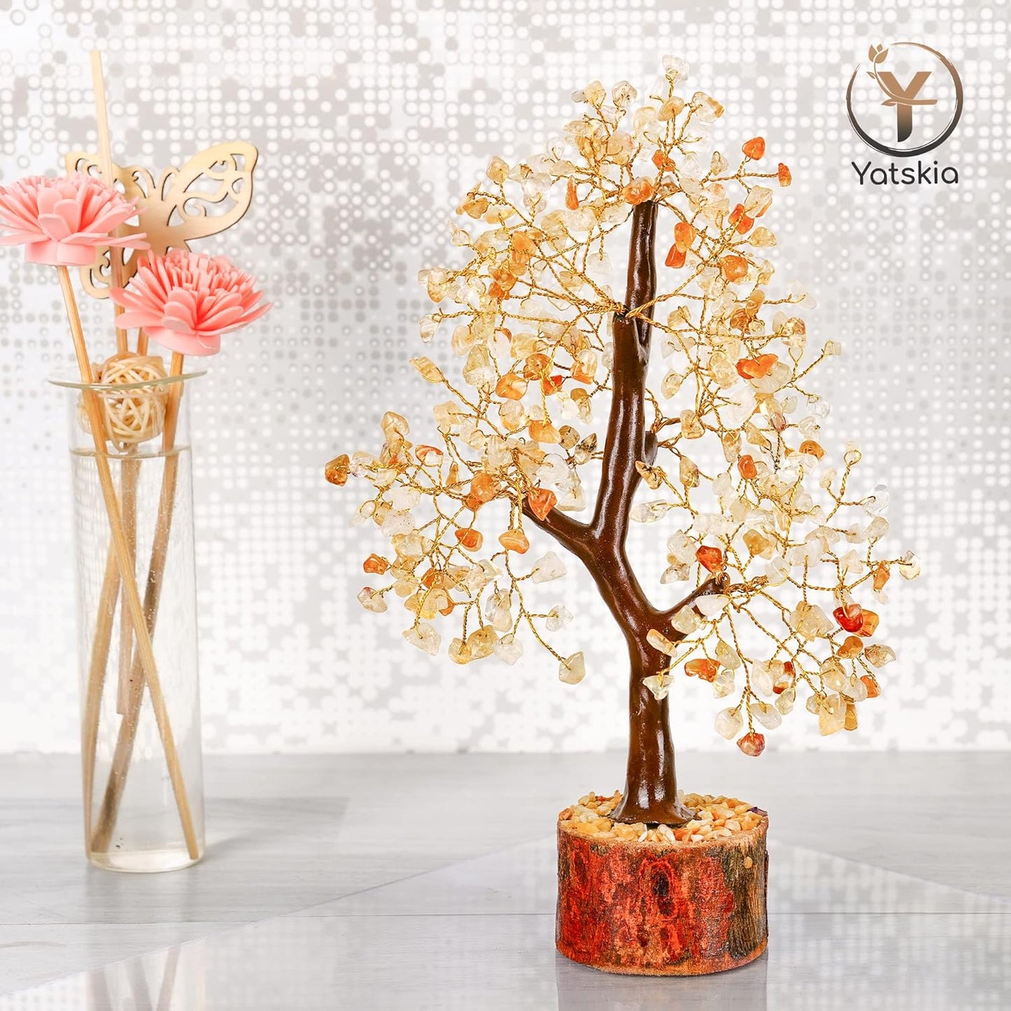 Citrine Crystal Tree - Birthday Gifts For Her - Crystals for Positivity