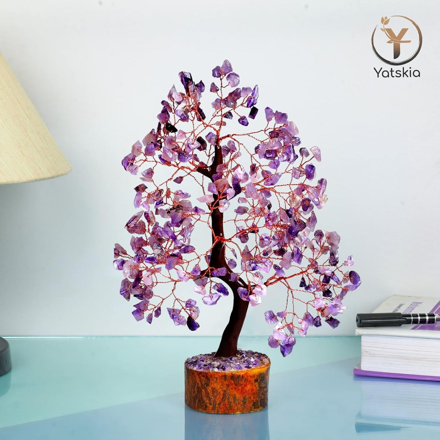 Amethyst Crystals Tree - Money Tree - Healing Crystals for  Home Decor