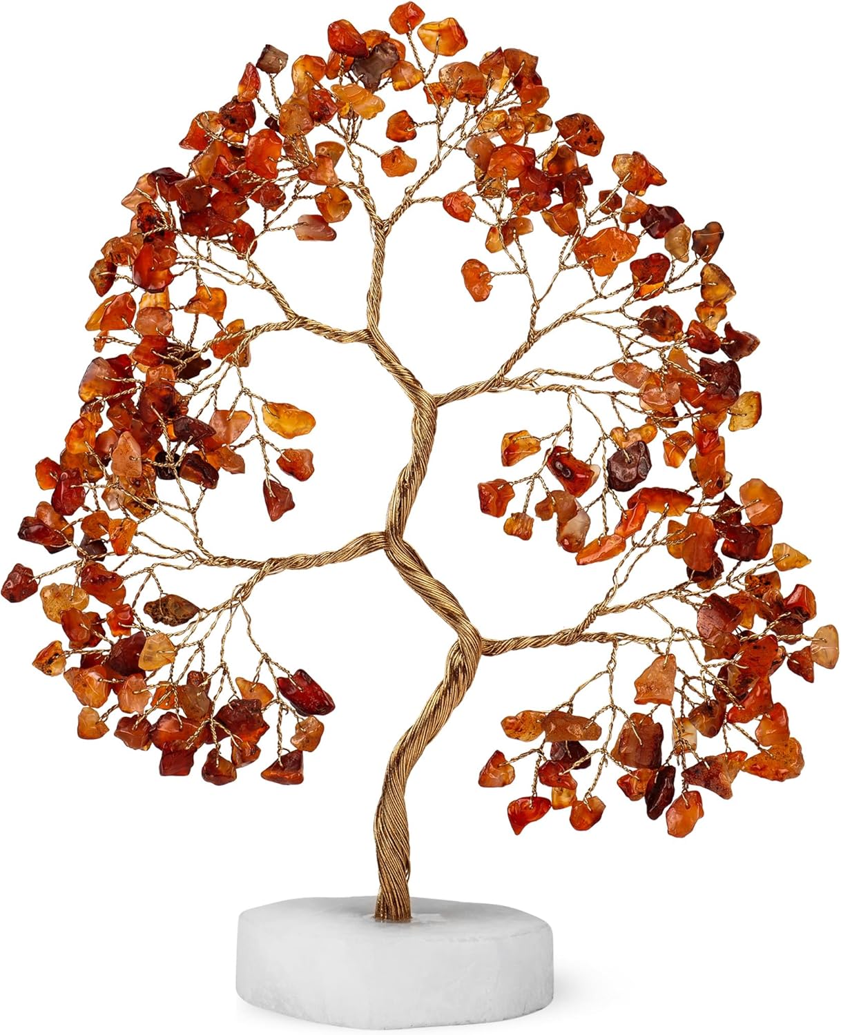 Carnelian Gemstone Tree Handcrafted Healing Crystal Tree